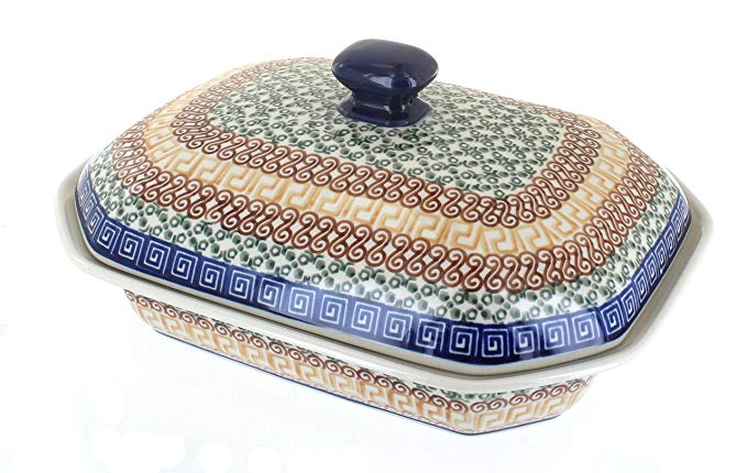 Polish Pottery Athena Medium Covered Baking Dish