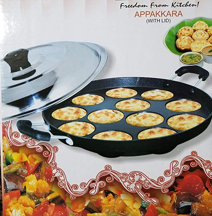 Paniyaram (Appakara) with Stainless Steel Lid