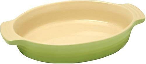 Le Creuset Stoneware 9-1/2-Inch Oval Baking Dish, Kiwi