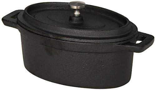 American Metalcraft CIPOV6040 Cast Iron Oval Casseroles and Pots, 7.5