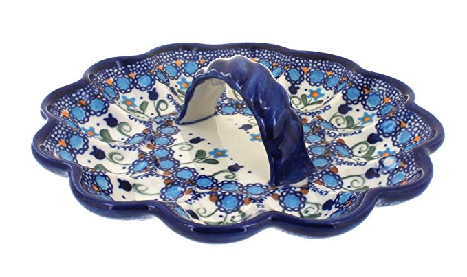 Polish Pottery Savannah Egg Plate