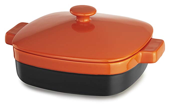 KitchenAid KBMR28CRPN Streamline Ceramic Casserole, 2.8-Quart, Persimmon