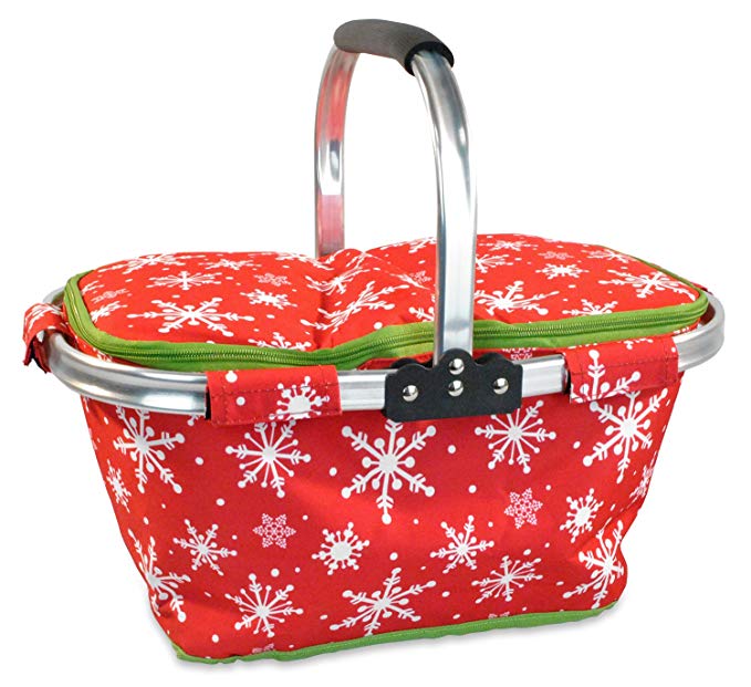 DII Christmas Holiday Insulated Casserole Carrier, 10x16x3